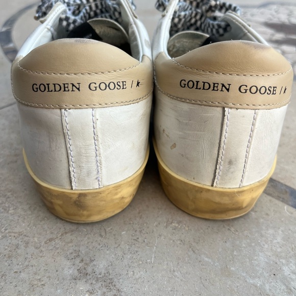 Authentic Golden Goose Superstar White Pink Star Leather Sneakers Size 38 - Picture 3 of 9